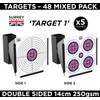 Airsoft 14cm Air Rifle Pistol BB Shooting Targets Mixed Designs