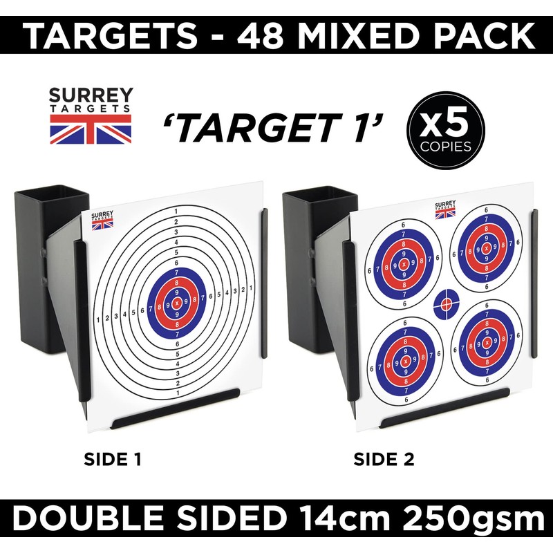Airsoft 14cm Air Rifle Pistol BB Shooting Targets Mixed Designs