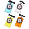 4 Pcs Outdoor Compass with Adjustable Declination,Magnifier,Ruler,Scale. Multifunctional Orienteering Waterproof