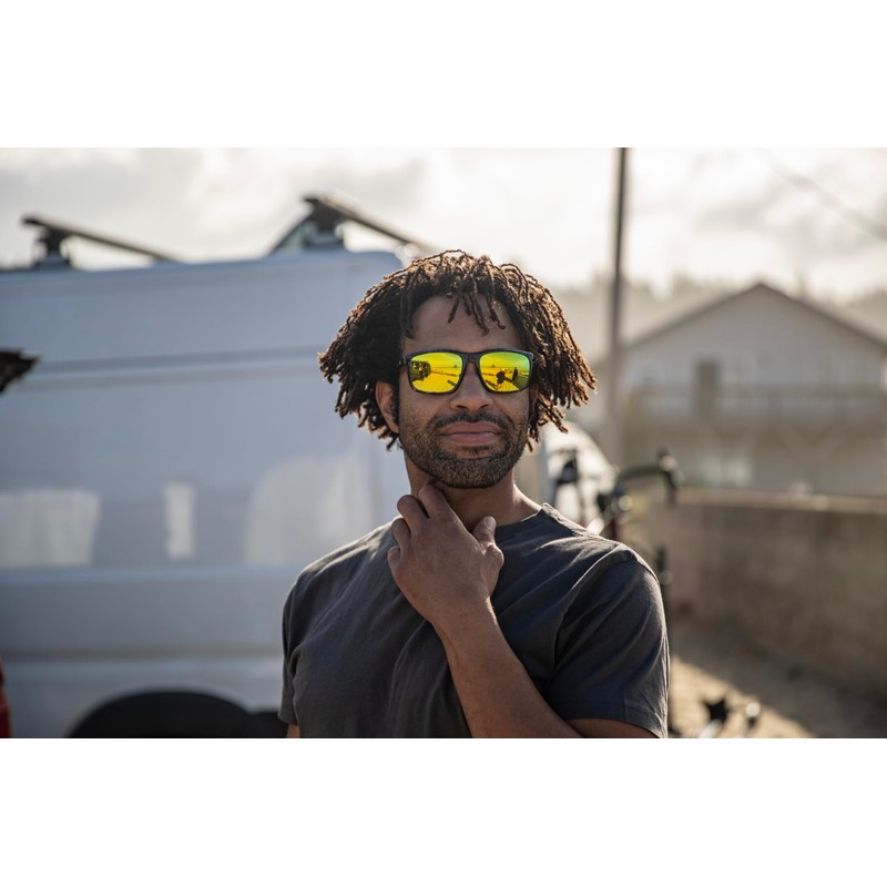 Suncloud Rambler Sunglasses, Black Tortoise Fade Frame/Gray Polycarbonate Lens, One