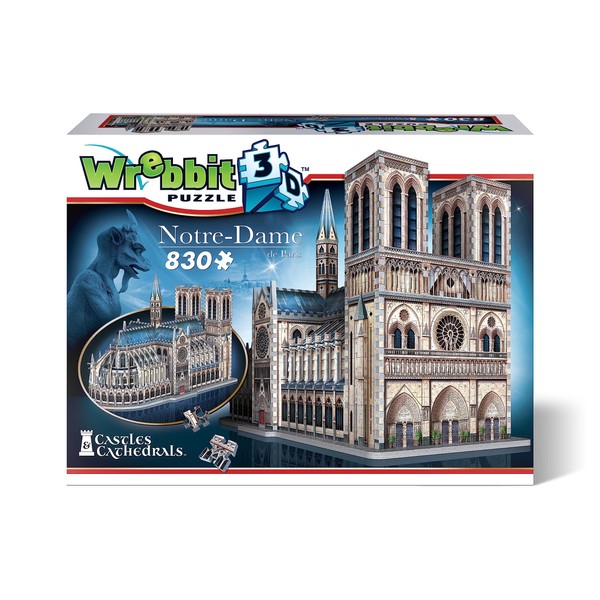 WREBBIT 3D – Notre-Dame de Paris 3D Jigsaw Puzzle - 830 Pieces