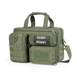 Tactical Baby Gear 4th Gen Deuce Tactical Diaper Bag for Dads w/Included Changing Mat, Stroller Straps (Ranger Green)