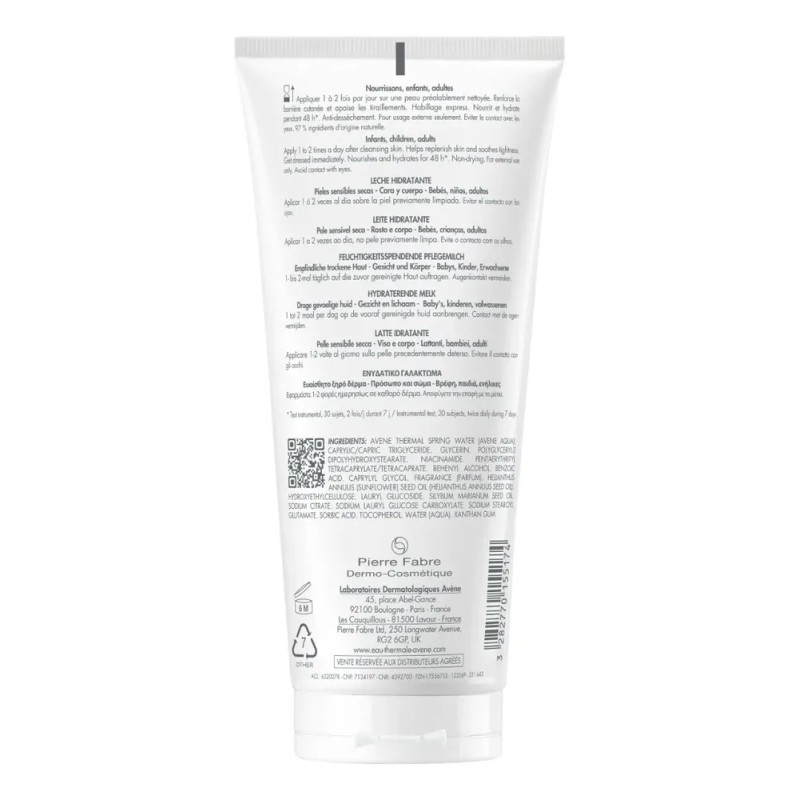 Avène Xeracalm Nutrition Leche Hidratante 200ml para Piel Seca y