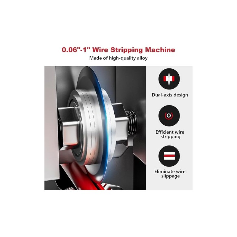 Manual Wire Stripping Machine Gauge Wire 0.06-1 inches,Scrapping Copper Wire