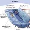 Suessie Shopping Cart Cover and High Chair Cover, Blue Dots