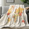 JAWO World Map Throw Blanket, Countries and Major Cities Blankets