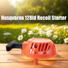 Dylawnio 128ld Recoil Starter 579063101 Pull Cord Assembly for Husqvarnna 128L 128LD 128LDX 128DJX 128 C 128 CD 128 L 128 LD 128 LDX 128 R 128 RJ Trimmer Brushcutter Replace 545106301 545073802