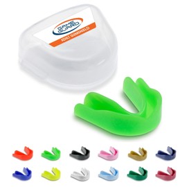 GAME GUARD – 10 x Boil & Bite Mouth Guards/Gum Shields – Mouldable Mouthguards/gumshields - Adult/Senior – for School & Clubs, Rugby, Hockey, GAA (Green)