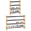 STORAGE MANIAC Expandable Shoe Rack, 12 Pairs Stackable Small Shoe