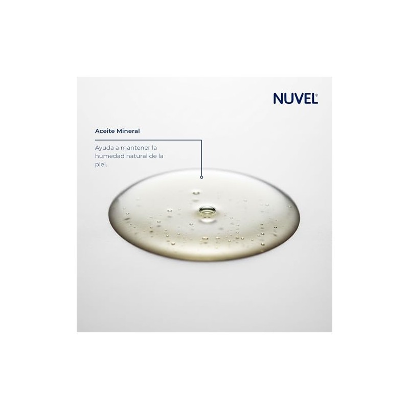 Nuvel Aceite para Bebé Humectante, Fórmula Hipoalergénica, 250 ml, Hidrata