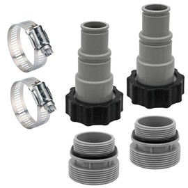FibroPool Adapter Kit for Intex - Converts 1.25" to 1.5" Fittings - Use Any Standard Swimming Pool Equipment on Your Intex Pool