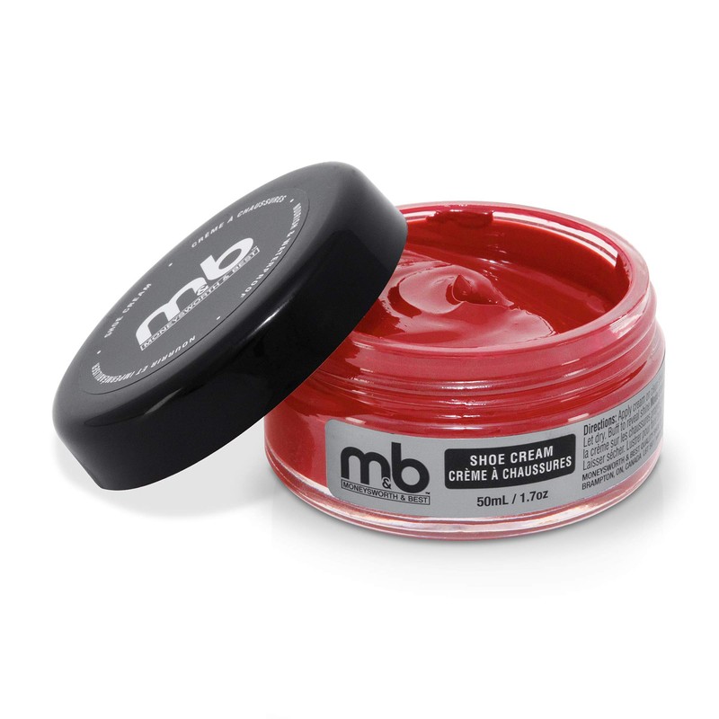 Moneysworth & Best Shoe Cream, 50ml, Red