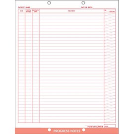 Doctor Stuff - Dentist Office Forms, Dental Progress Notes Form, Item 27003, 8-1/2" x 11", 100/Package