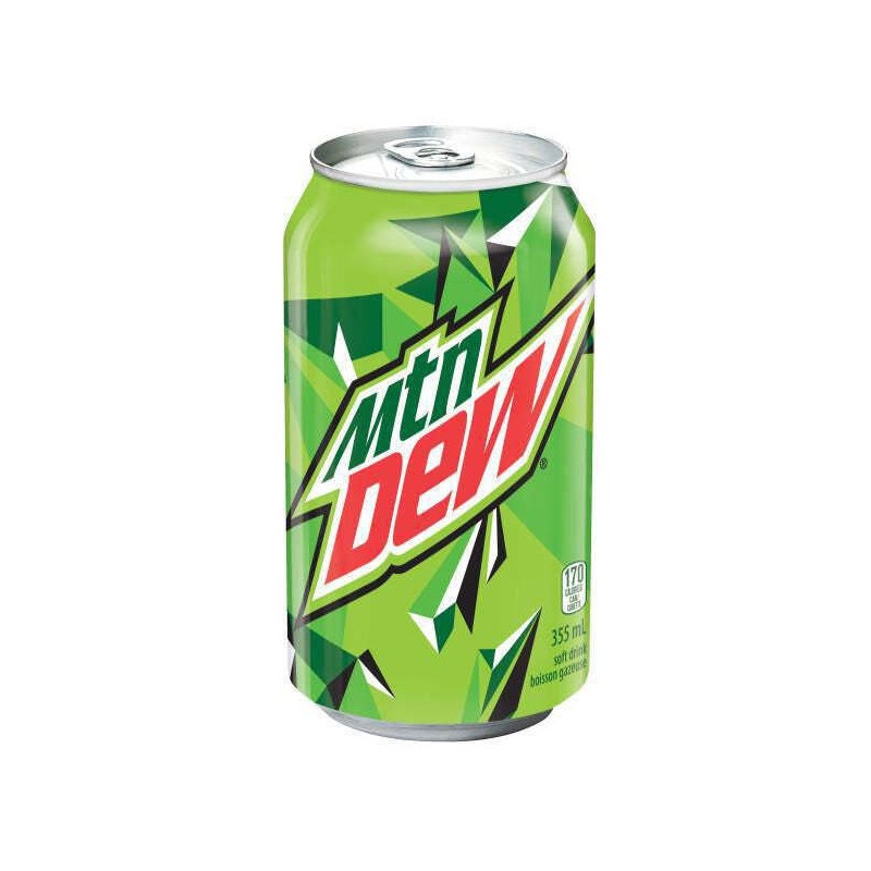 Mountain Dew Soft Drink, 355mL/12 fl. oz., Cans, 12pk, {Imported
