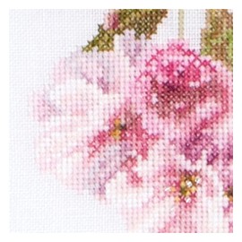 Thea Gouverneur - Cross Stitch Kit - Prunus Blossom - Linen - 36 Count - For Adults - 512