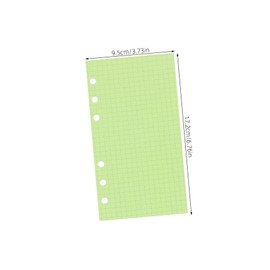 jojofuny 2 Sets Loose Leaf Paper Planner Refills with Grid Lined Pages Detachable Notebook Inserts for Efficient Organization School Office Use Refillable Journal Paper Bundle