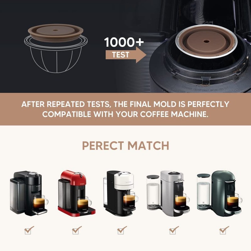 Refillable Vertuo Coffee Capsules DISCS Reusable filters Refillable Coffee PodS