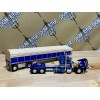 DCP 1/64 Peterbilt 379 Flattop With Covered Wagon Semi Truck