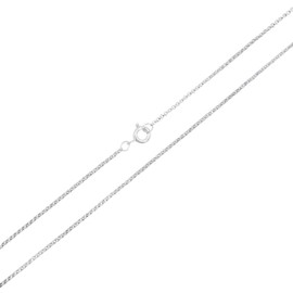 Silverly 925 Silver Rolo Chain 1.4 mm Thick - 16" and 24" Simple Chains for Women and Teenage Girls - Classic Necklace - Long and Choker Style