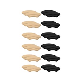 Yistoi 12 Stück Fersenpolster Schuhe, Fersenschutz für Schuhe, Schuheinlagen für zu Große Schuhe, Selbstklebende Fersenhalter, für Verbesserte Passform und Komfort in Schuhen für Männer und Frauen