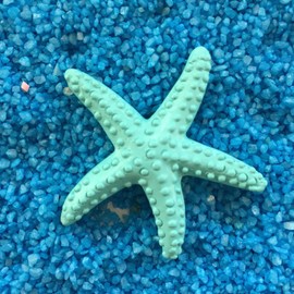 Blue Faux Starfish Lifelike Realistic Plastic Cute Artificial Starfish Sea Star for Crafts Making Beach Theme Party Wedding,Home Wall Decor,Christmas Ornaments,Fish Tank Decoration Vase Fillers