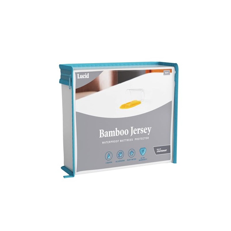 Lucid - Protector de Colchón de Bambú - 100% Impermeable