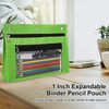 Yoeejob 1inch Expandable Pencil Pouch for 3 Ring Binder, 2