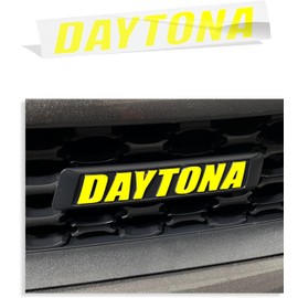 Daytona Grille Emblem Overlay Decal Sticker - 2017-2023 Charger Daytona - (Color: Bright Yellow)