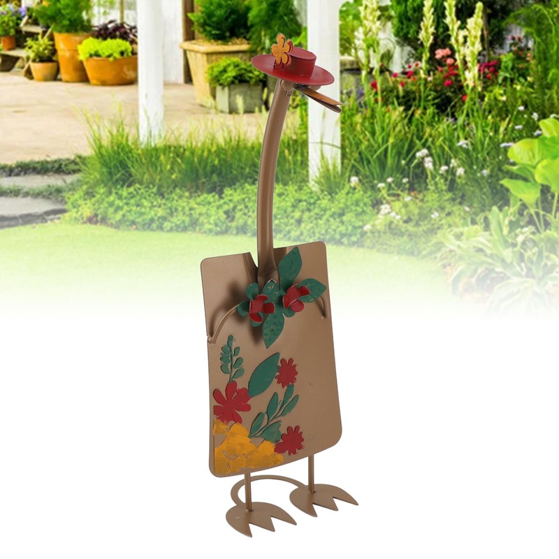 Couple Duck Shovels Ornaments Iron Art Exquisite Hand Painted Fun