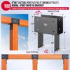 DOOTOO 2pcs 6x6(Actual Post/5.5"x5.5" Beams/3.5"x5.5") Post Cap Tie Bracket, Heavy