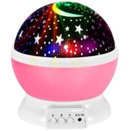 Star Master KD Star Master Projector, Night Light for Kids, 12 Color Changing Modes (Pink)