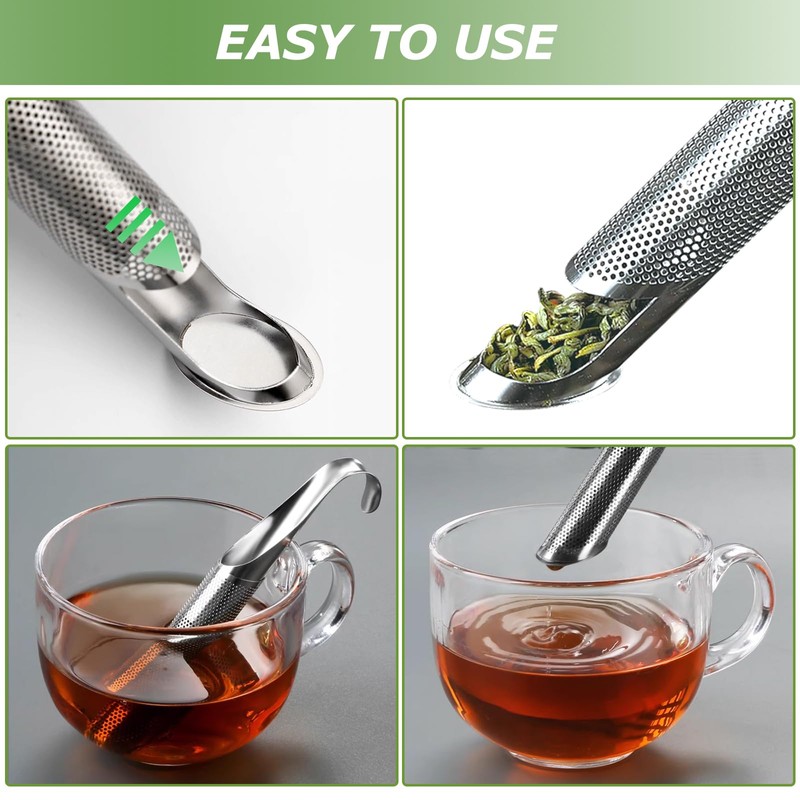 2 Pack Tea Infuser, Fine Mesh Tea Infuser for Loose