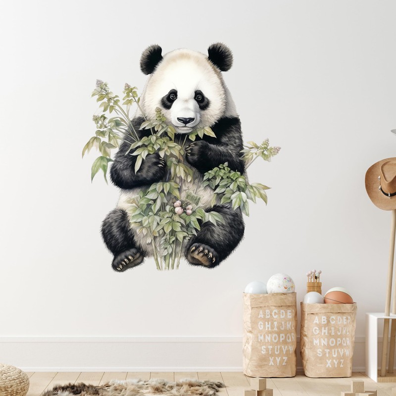 GRAZDesign Wall Tattoo Panda Bear Wall Sticker Children's Room &