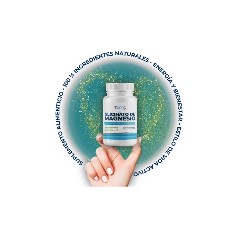 Glicinato De Magnesio 500mg - 500 Cápsulas Pack