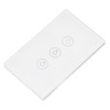 Smart Light Switch APP Control 3 Way Tempered Glass Panel
