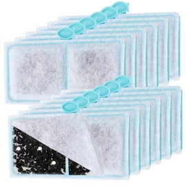 TOP FIN EF-S Small Element Filter Cartridges (12 Count) for Top Fin BF5 Bettaflo Cartridge Filters and Desktop Aquariums, Replacement Water Filtration Cartridges 2.1" x 3.7"