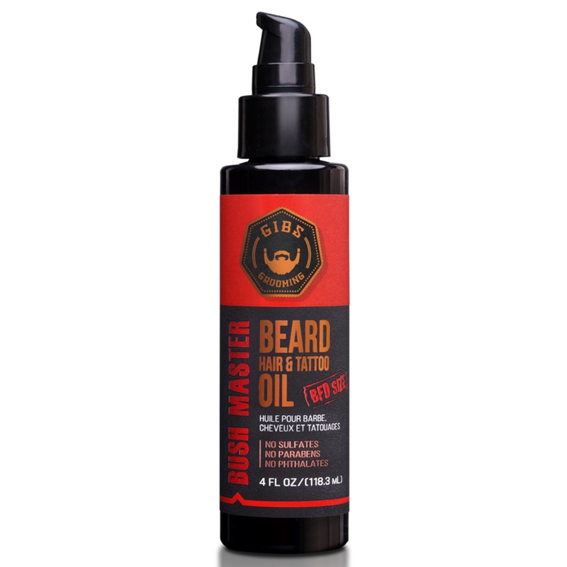 GIBS Bushmaster Beard, Hair & Tattoo Oil - 4 oz