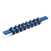 STRAIGHT Socket Holder, Blue, 1/4 inch (6.3 mm) & 3/8