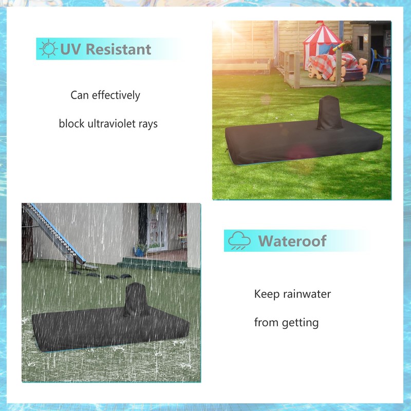 Exokugo Water Table Cover for Kids,Heavy Duty Waterproof UV-Resistant,Fits Little