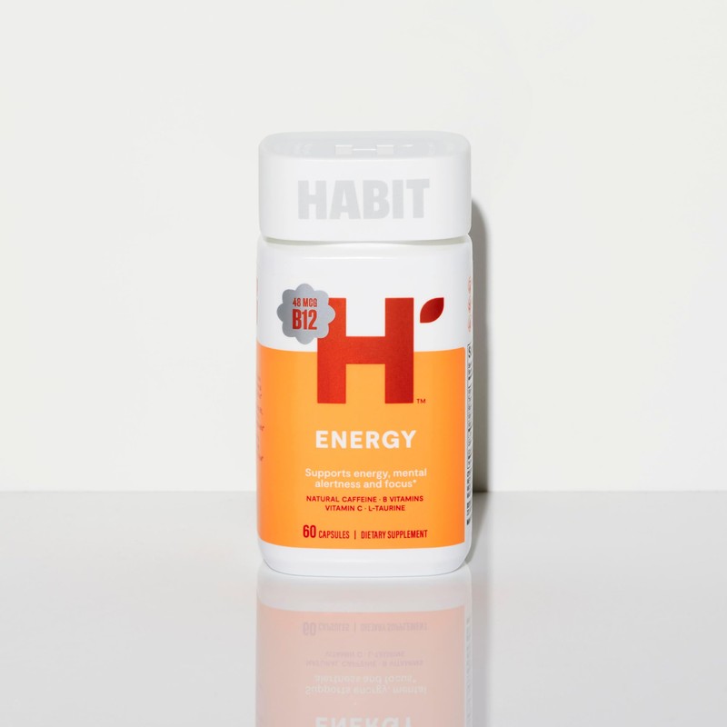 HABIT Energy Supplement (60 Capsules) - New Look, Supports Energy,