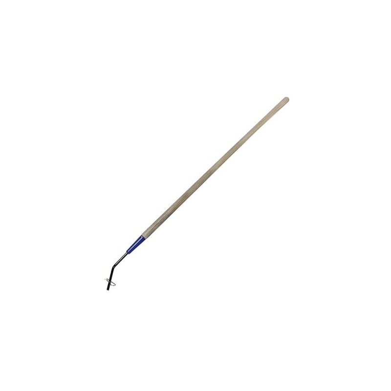 Kraft Tool Crack Squeegee Handle, 54"L, Wood, Metal, Wood/Blue