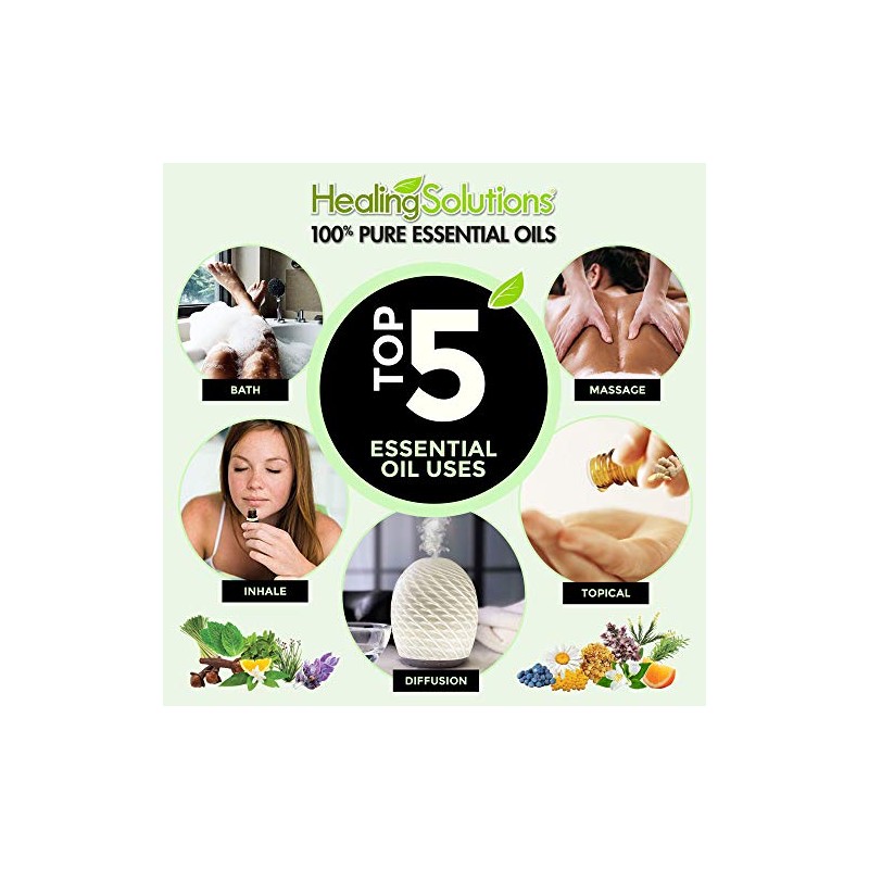 Healing Solutions Organic Lavender Essential Oil (2 oz / 60