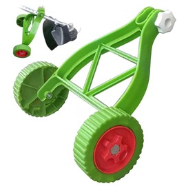 String Trimmer Support Wheels Attachment Adjustable Wheels Auxiliary Walk Behind Weed Wacker Wheels Lawn Mower Parts & Accessories for Grass Eater Holder Green, Weed Wacker Wheels, Lawn Mower Suppo