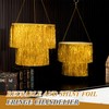 Rossesay 2 Pcs 2 Tier Fringe Tinsel Chandelier Iridescent Foil