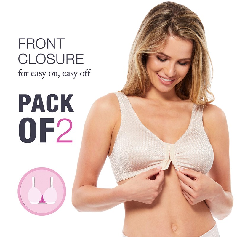 Carole Martin Full-Freedom Comfort Bras - 2 Pack - Beige