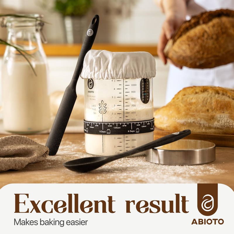 Sourdough Starter Kit with 40 oz Glass Jar – Extra
