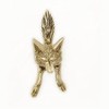 Castelion® Small Solid Brass Fox Door Knocker | High Quality