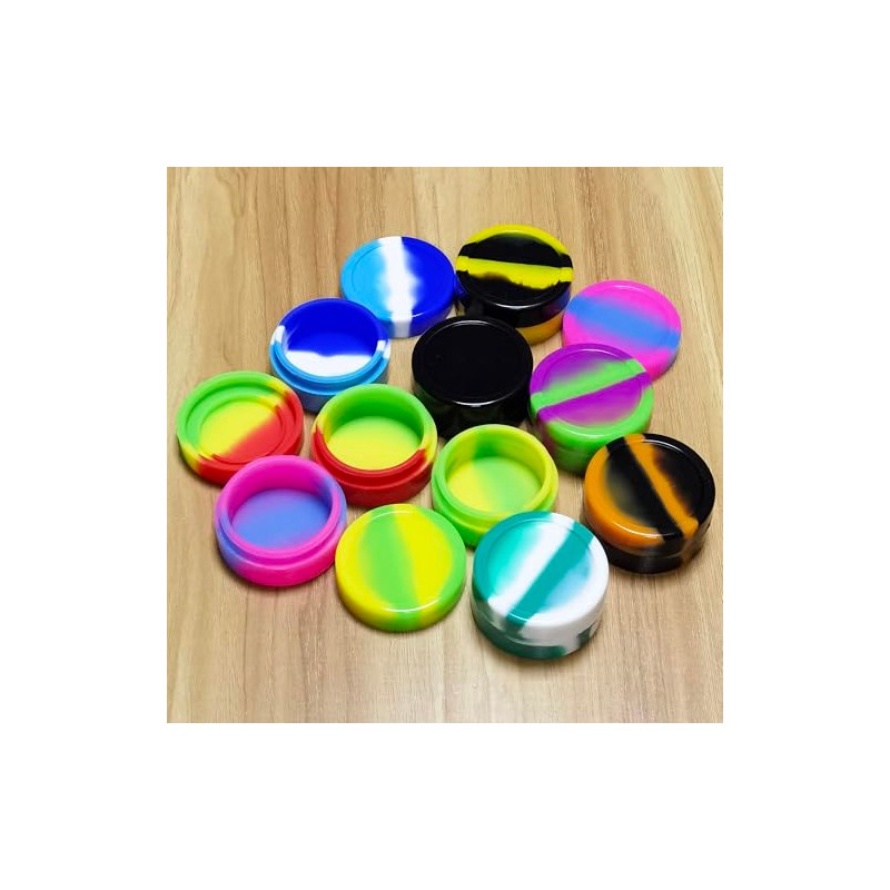 KUVIS 26ml Silicone Wax Container Non-stick Concentrate Jars with Round