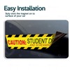 ZONETECh Funny Magnetic Sticker-Caution Student Driver and Screaming Parent 3
