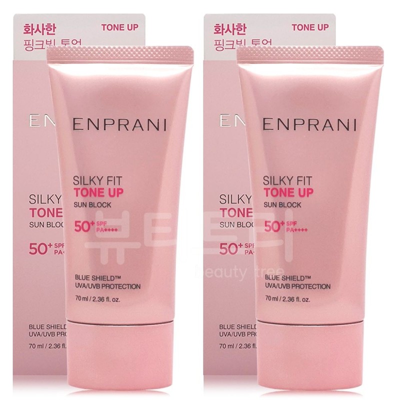 Enprani Silky Fit Sunblock 70ml + 2 70ml / 엔프라니